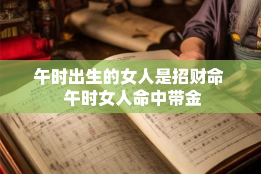 午时出生的女人是招财命 午时女人命中带金 午时出生的女人是招财命 午时女人命中带金
