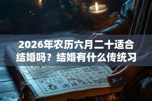 2026年农历六月二十适合结婚吗？结婚有什么传统习俗？