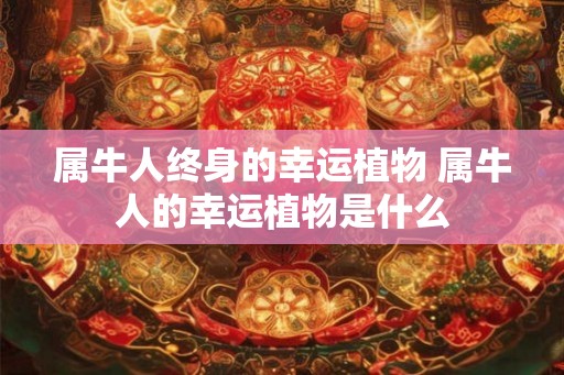 属牛人终身的幸运植物 属牛人的幸运植物是什么