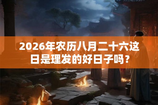 2026年农历八月二十六这日是理发的好日子吗？