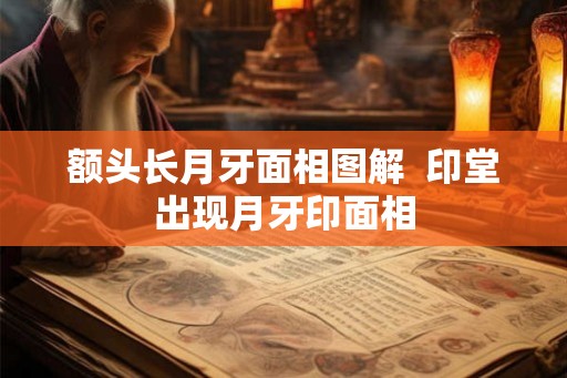 额头长月牙面相图解  印堂出现月牙印面相