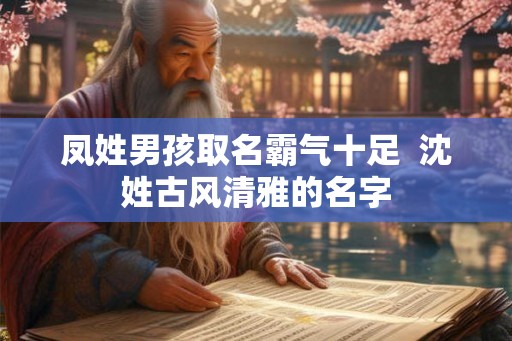 凤姓男孩取名霸气十足 沈姓古风清雅的名字 凤姓男孩取名霸气十足 沈姓古风清雅的名字