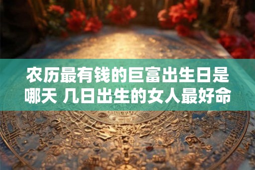 农历最有钱的巨富出生日是哪天 几日出生的女人最好命