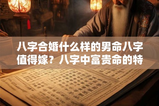 八字合婚什么样的男命八字值得嫁？八字中富贵命的特征？