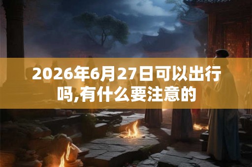 2026年6月27日可以出行吗,有什么要注意的