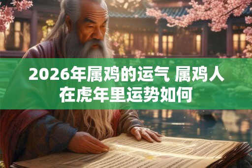 2026年属鸡的运气 属鸡人在虎年里运势如何