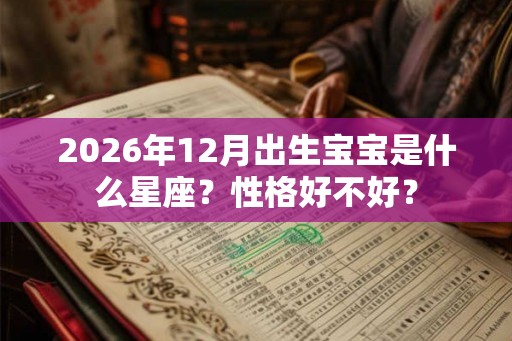 2026年12月出生宝宝是什么星座？性格好不好？