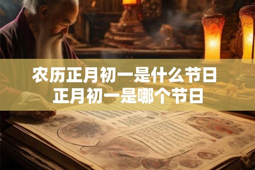 农历正月初一是什么节日 正月初一是哪个节日