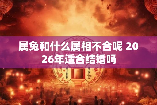 属兔和什么属相不合呢 2026年适合结婚吗