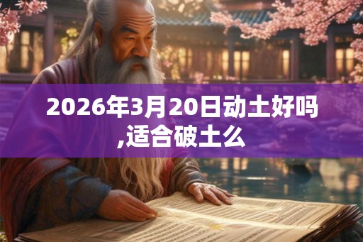 2026年3月20日动土好吗,适合破土么