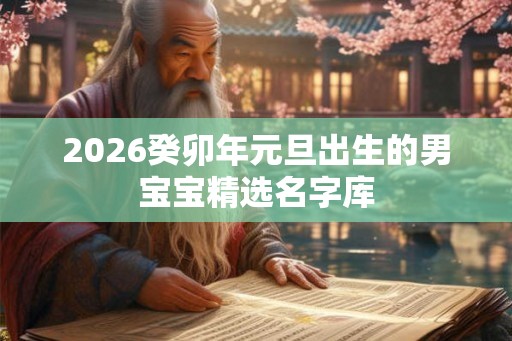 2026癸卯年元旦出生的男宝宝精选名字库