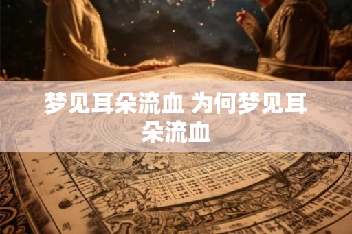 梦见耳朵流血 为何梦见耳朵流血