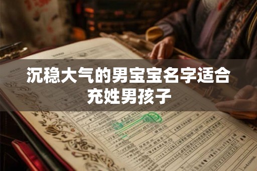 沉稳大气的男宝宝名字适合充姓男孩子
