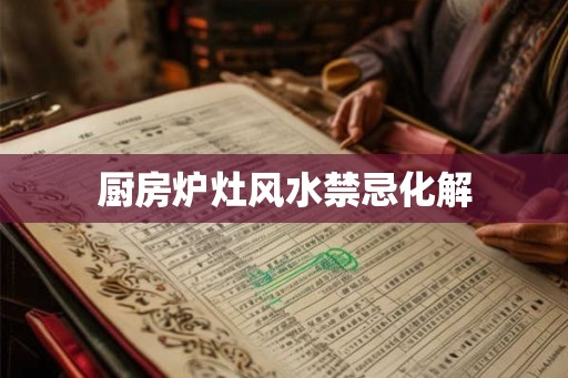 厨房炉灶风水禁忌化解 厨房炉灶风水禁忌化解