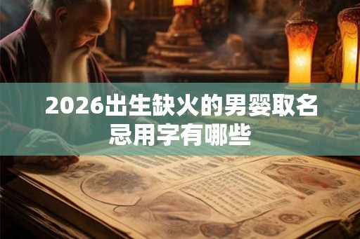 2026出生缺火的男婴取名忌用字有哪些