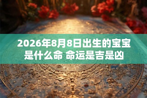 2026年8月8日出生的宝宝是什么命 命运是吉是凶