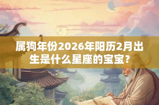 属狗年份2026年阳历2月出生是什么星座的宝宝？