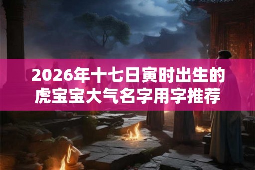 2026年十七日寅时出生的虎宝宝大气名字用字推荐