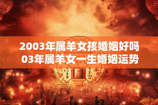 2003年属羊女孩婚姻好吗 03年属羊女一生婚姻运势