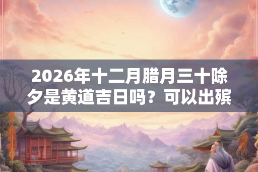 2026年十二月腊月三十除夕是黄道吉日吗？可以出殡吗？