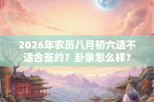 2026年农历八月初六适不适合签约？卦象怎么样？