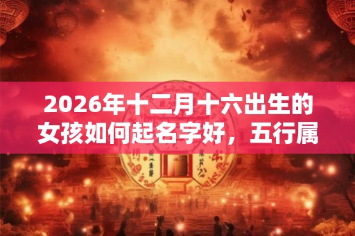 2026年十二月十六出生的女孩如何起名字好,五行属什么 2026年十二月十六出生的女孩如何起名字好,五行属什么