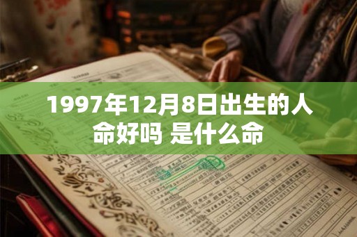 1997年12月8日出生的人命好吗 是什么命
