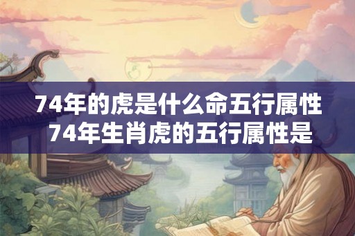 74年的虎是什么命五行属性 74年生肖虎的五行属性是什么