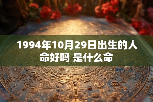 1994年10月29日出生的人命好吗 是什么命 1994年10月29日出生的人命好吗 是什么命