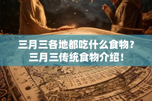 三月三各地都吃什么食物？三月三传统食物介绍！