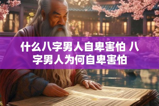 什么八字男人自卑害怕 八字男人为何自卑害怕 什么八字男人自卑害怕 八字男人为何自卑害怕