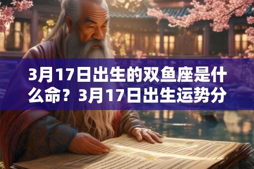 3月17日出生的双鱼座是什么命？3月17日出生运势分析