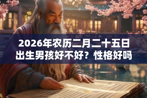 2026年农历二月二十五日出生男孩好不好？性格好吗？