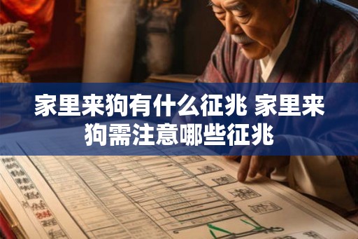 家里来狗有什么征兆 家里来狗需注意哪些征兆
