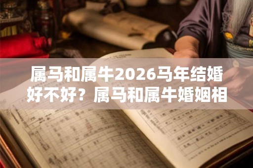 属马和属牛2026马年结婚好不好？属马和属牛婚姻相配吗？