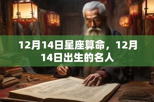 12月14日星座算命，12月14日出生的名人