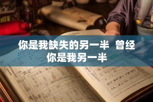 你是我缺失的另一半  曾经你是我另一半