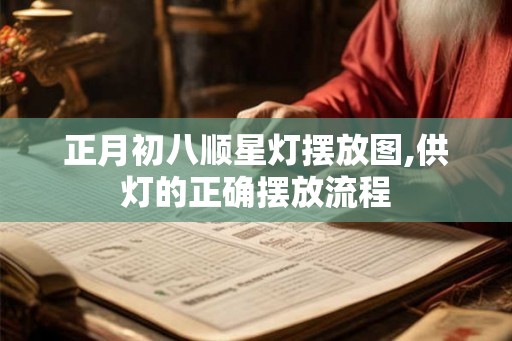 正月初八顺星灯摆放图,供灯的正确摆放流程