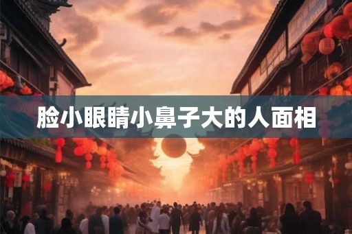 脸小眼睛小鼻子大的人面相