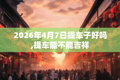 2026年4月7日提车子好吗,提车能不能吉祥 2026年4月7日提车子好吗,提车能不能吉祥