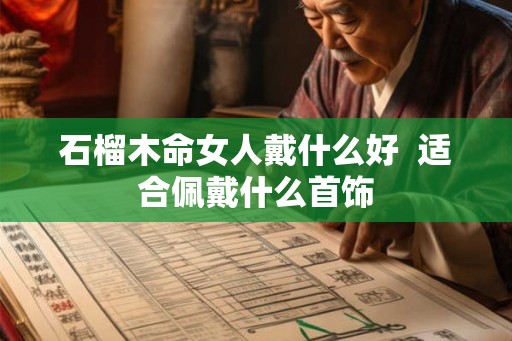 石榴木命女人戴什么好  适合佩戴什么首饰