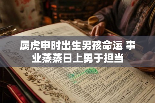 属虎申时出生男孩命运 事业蒸蒸日上勇于担当