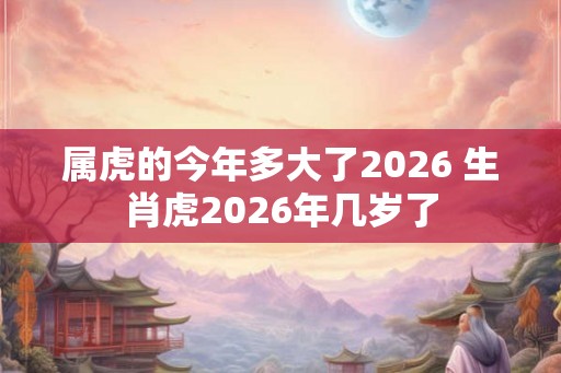 属虎的今年多大了2026 生肖虎2026年几岁了