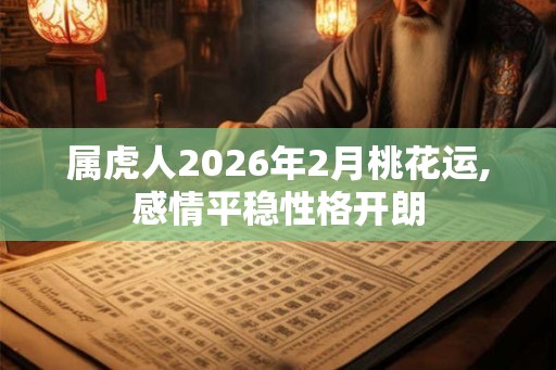 属虎人2026年2月桃花运,感情平稳性格开朗