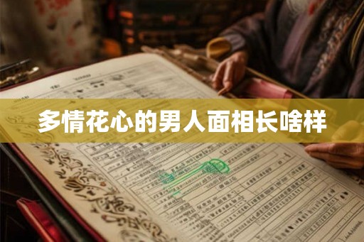 多情花心的男人面相长啥样
