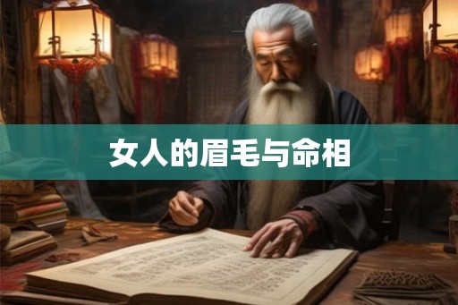 女人的眉毛与命相