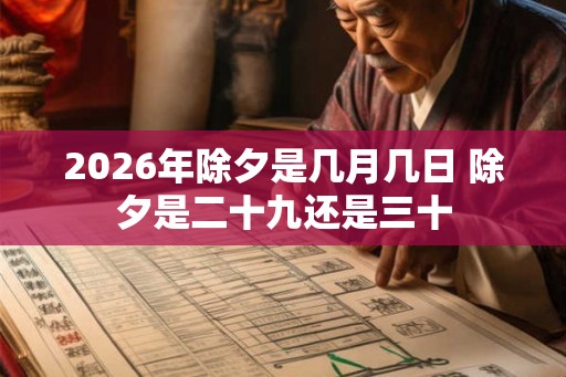 2026年除夕是几月几日 除夕是二十九还是三十