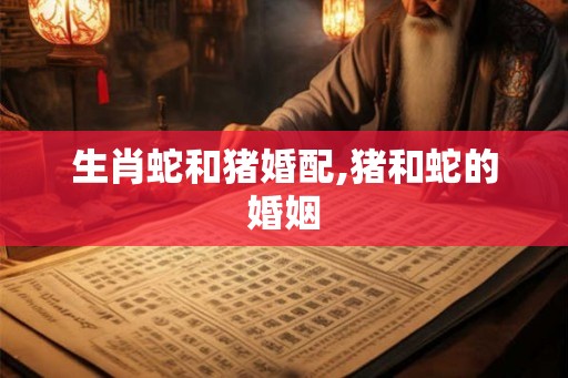 生肖蛇和猪婚配,猪和蛇的婚姻