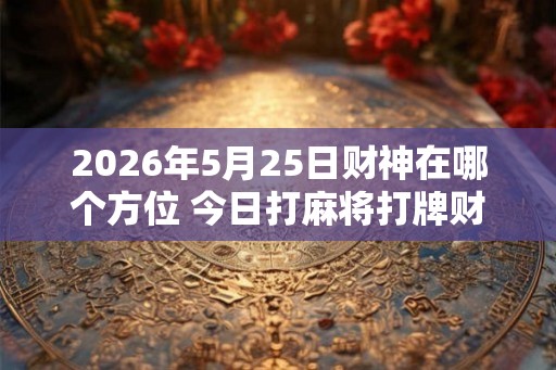 2026年5月25日财神在哪个方位 今日打麻将打牌财运方位