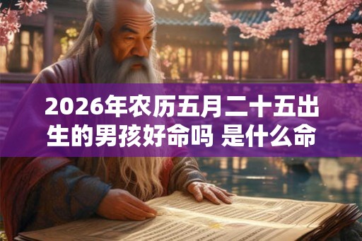 2026年农历五月二十五出生的男孩好命吗 是什么命